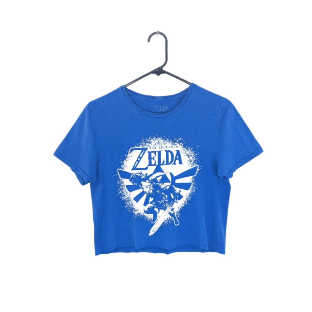 The Legend of Zelda Video Game Blue/White Grunge Baby Tee